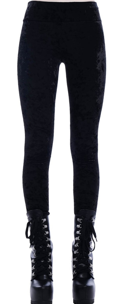 KILLSTAR Hematite Velvet leggings XL (L)